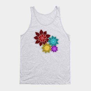 Pattern of flowers Tank Top